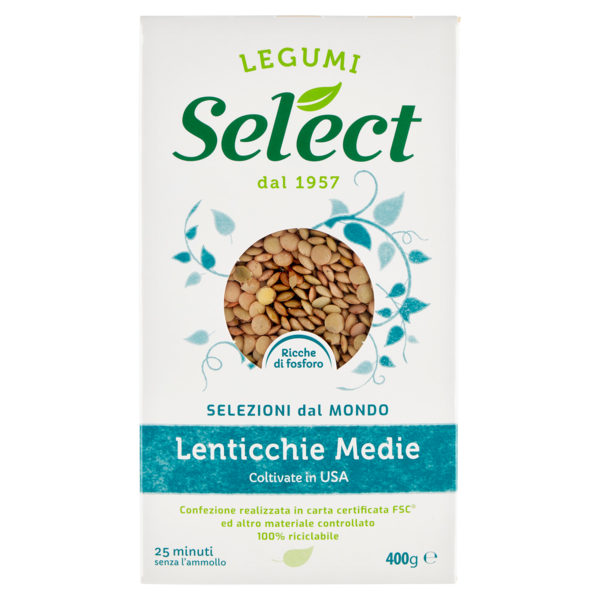 Select Selezioni dal Mondo Lenticchie Medie 400 g