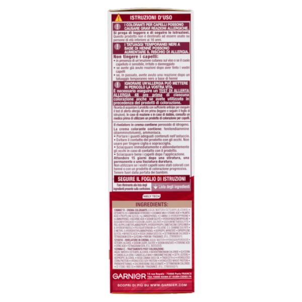 Garnier Color Sensation Colorazione Permanente in Crema 5.35 Castano Cannella