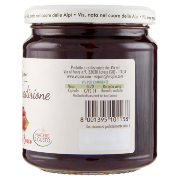 Vis Natura e Tradizione confettura extra Frutti di Bosco 340 g