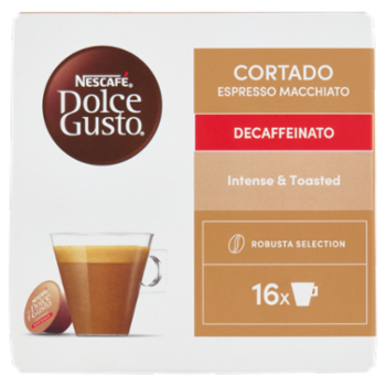 NESCAFÉ DOLCE GUSTO Cortado Espresso Macchiato Deca 16 Capsule Compatibili Nescafé Dolce Gusto 99,2g