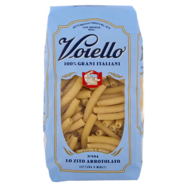 Voiello Pasta Lo Zito Arrotolato N°194 Grani 100% Italiani Trafilata Bronzo 500g