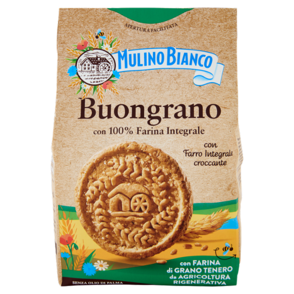 Mulino Bianco Buongrano Biscotti con Farro Integrale Croccante 350g