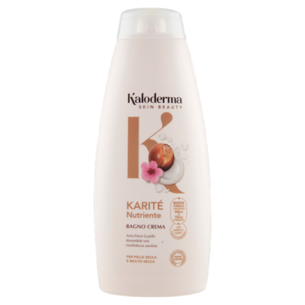 Kaloderma Nutriente Karité Bagno Crema per Pelle Secca e Molto Secca 500 ml
