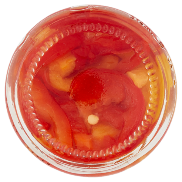 Selex Peperoni Giallo Rossi Tagliati Aromatizzati con Aceto di Vino 300 g