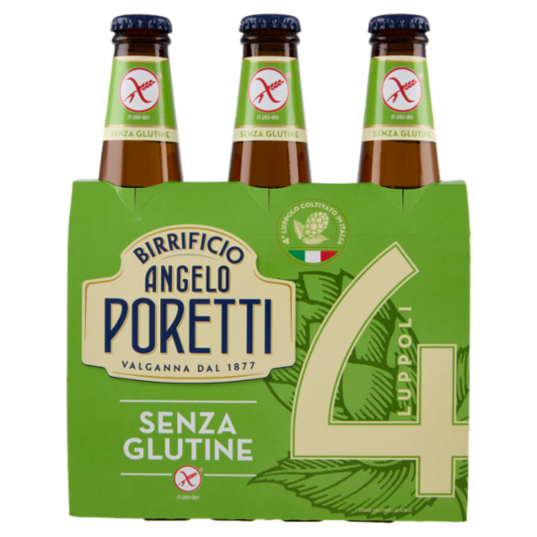 Birrificio Angelo Poretti Senza Glutine 4 Luppoli 3 x 33 cl