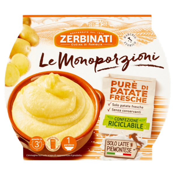 Zerbinati Le Monoporzioni Purè di Patate Fresche 280 g