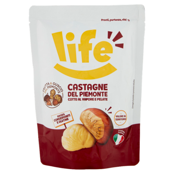 life Castagne del Piemonte Cotte al Vapore e Pelate 125 g