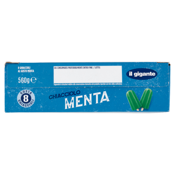IL GIGANTE Ghiacciolo Menta 8 x 70 g