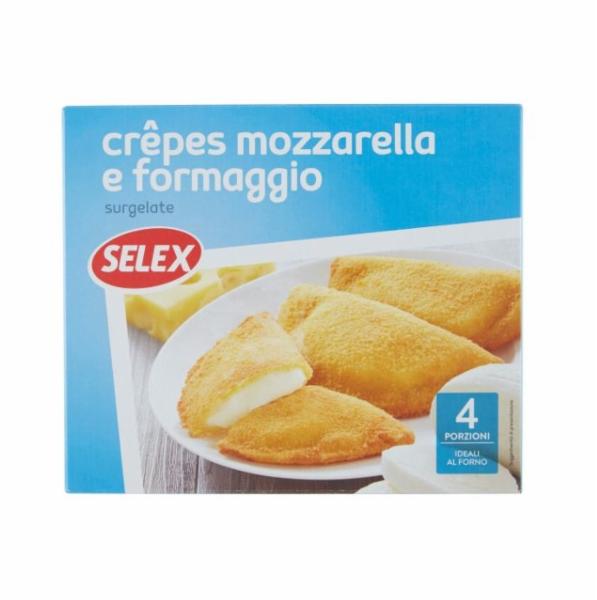 Selex Crepes Mozzarella e Formaggi Surgelate 200g