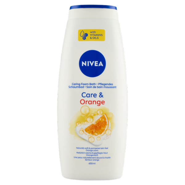 Nivea Care & Orange Caring Foam Bath 650 ml