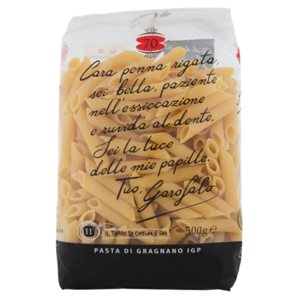 Garofalo Penne Ziti Rigate 70 Pasta di Gragnano IGP 500 g