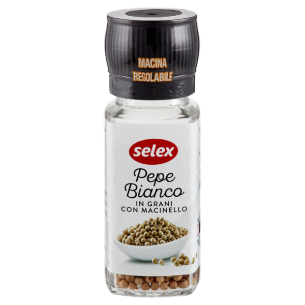 Selex Pepe Bianco in Grani con Macinello 50 g