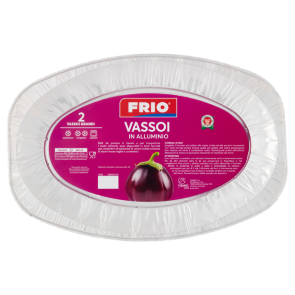 Frio Vassoi in Alluminio Grandi 2 pz