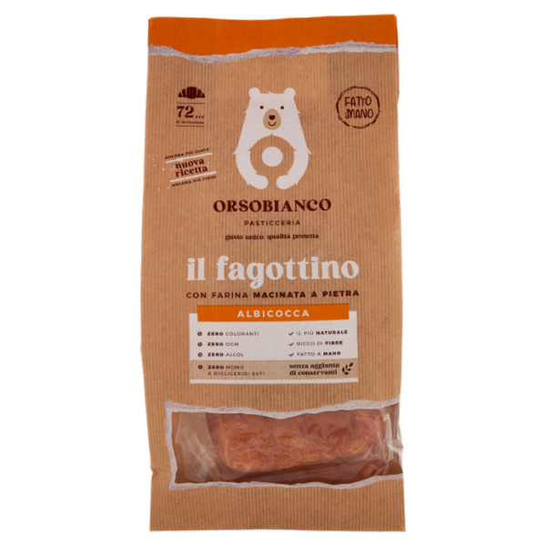 Orsobianco il fagottino con Farina Macinata a Pietra Albicocca 6 x 58 g