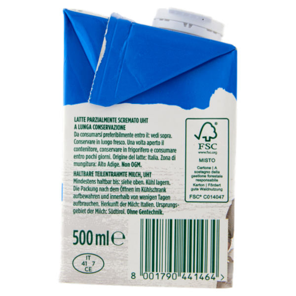mila Latte di Montagna parzialmente scremato UHT 500 ml