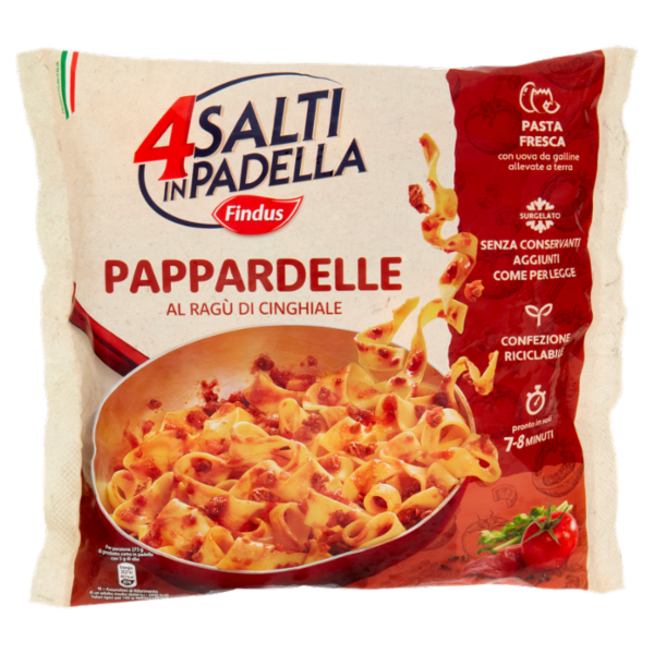 4 Salti in Padella Findus Pappardelle al Ragù di Cinghiale 550 g