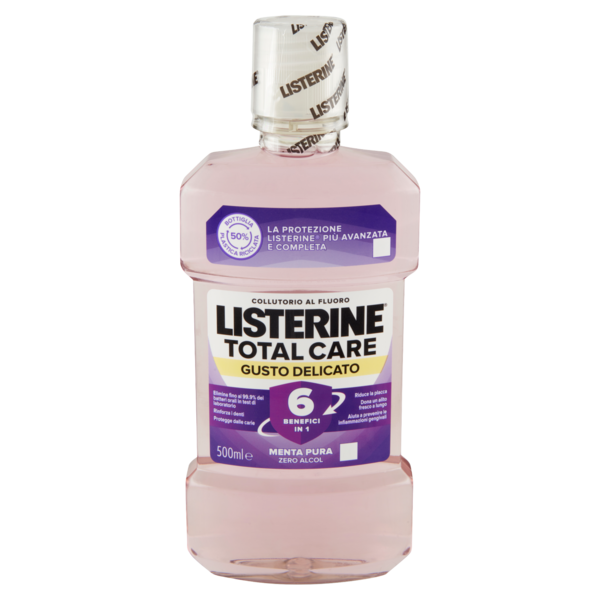 Listerine Total Care Gusto Delicato Menta Pura 500 ml