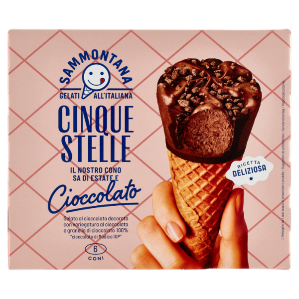 Sammontana Cinque Stelle Cioccolato 6 x 60 g