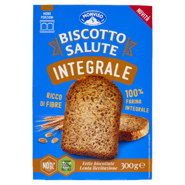 Monviso Biscotto Salute Integrale Fette biscottate 300 g