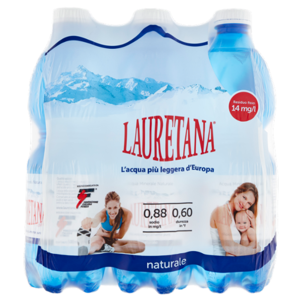 Lauretana Acqua Minerale Naturale 6 x 500 ml