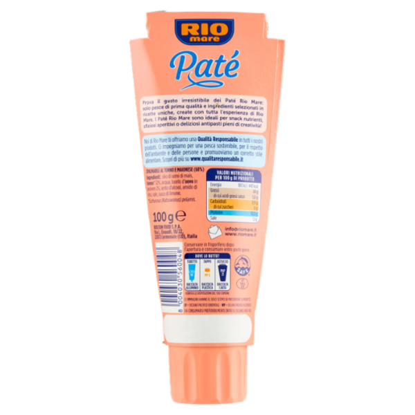 Rio mare Patè Tonno e Maionese 100 g