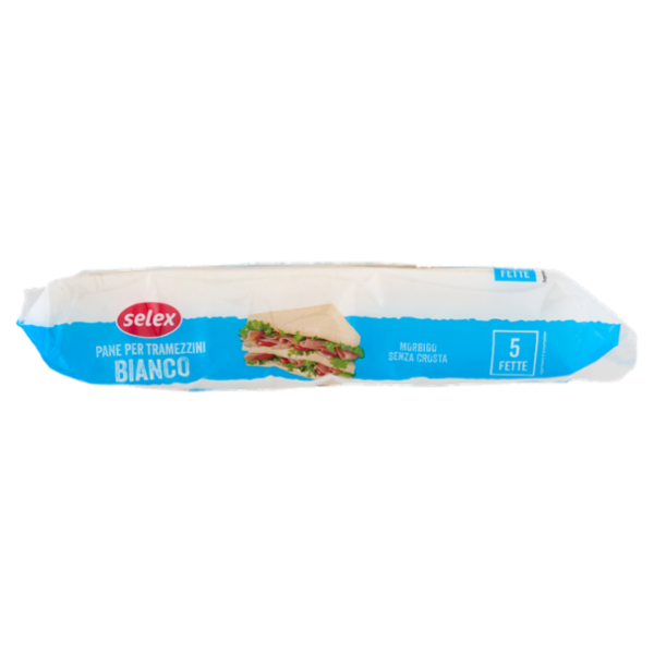Selex Pane per Tramezzini Bianco con Olio di Semi di Girasole Alto Oleico 250 g