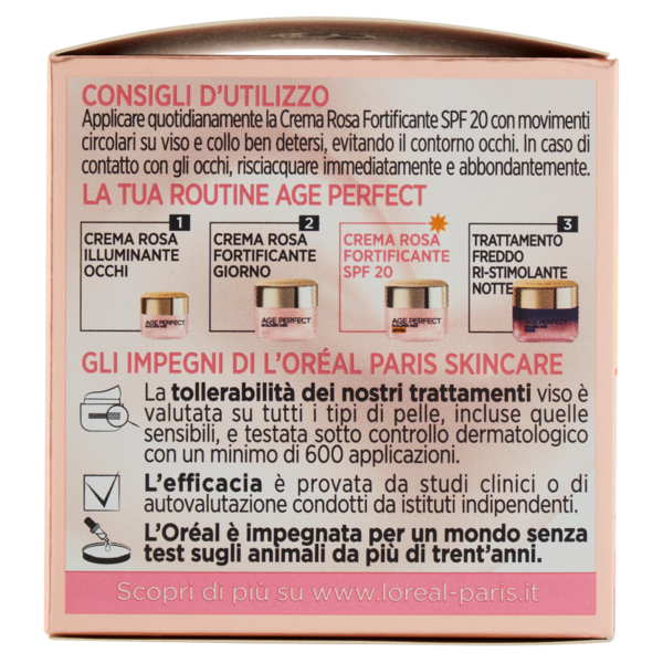 L'Oréal Paris Crema Viso Giorno Anti-età Age Perfect Golden Age, con SPF 20, 50 ml