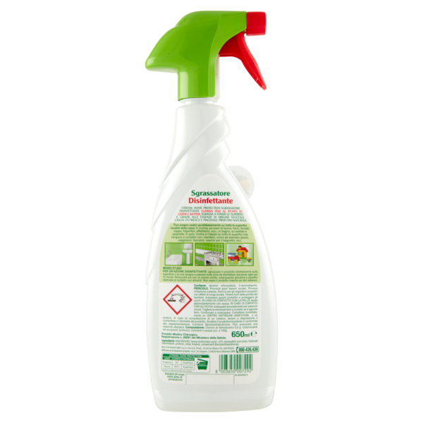Citrosil Home Protection - Sgrassatore Disinfettante, 650 ml