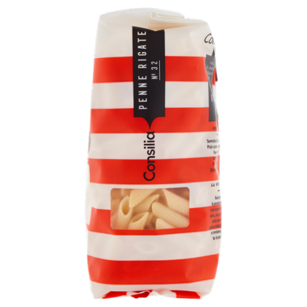 Consilia Pasta di Semola Trafilata al Bronzo Penne Rigate 500 g