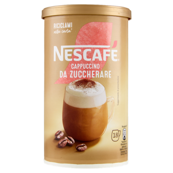 NESCAFÉ Cappuccino Solubile da Zuccherare Barattolo 225g