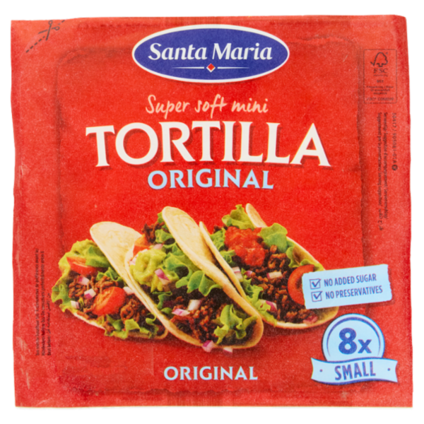 Santa Maria Super soft mini Tortilla Original 8x Small 200 g