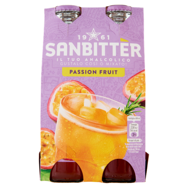 Sanbittèr Passion Fruit 20cl x4