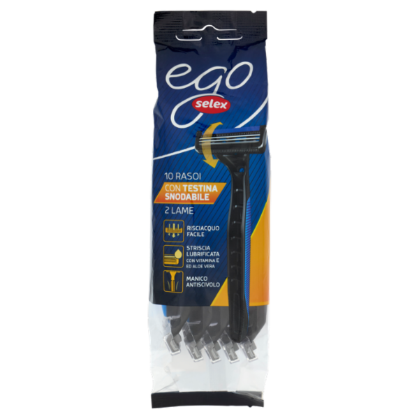 Selex Ego Rasoio Bilama Usa e Getta Uomo 10 pezzi