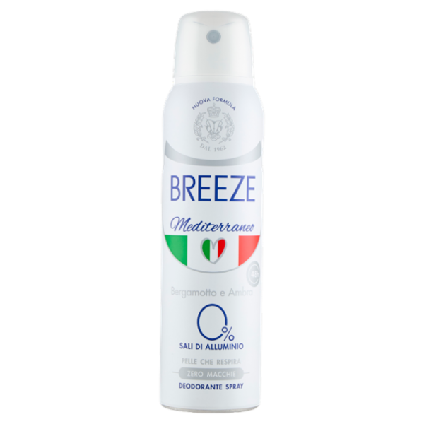 Breeze Mediterraneo Bergamotto e Ambra Deodorante Spray 150 mL