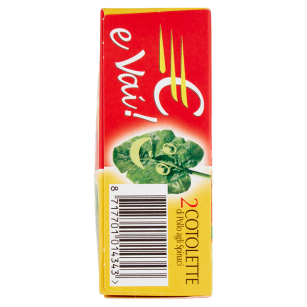 € e Vai! 2 Cotolette di Pollo agli Spinaci 180 g