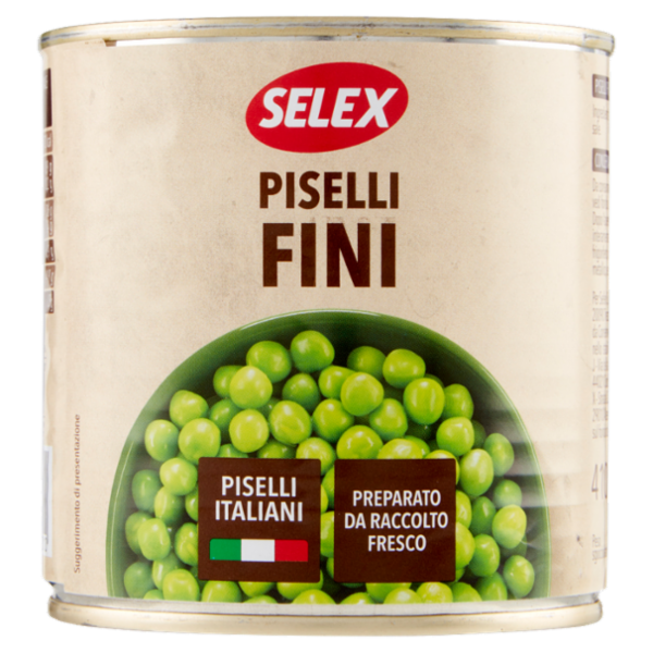 Selex Piselli Fini Lessati 410 g