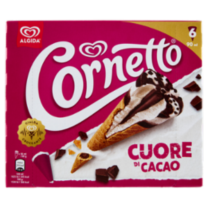 Cornetto Cuore Di Cacao 6 x 60 g