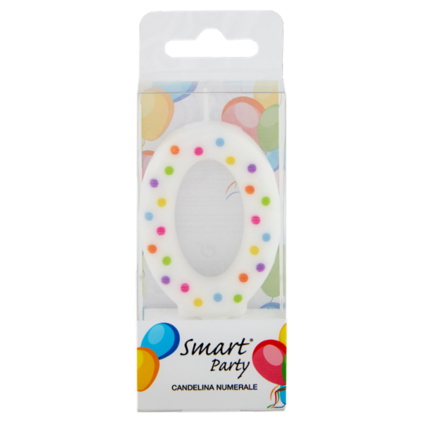 Smart Party Candelina Numerale 0 1 pz