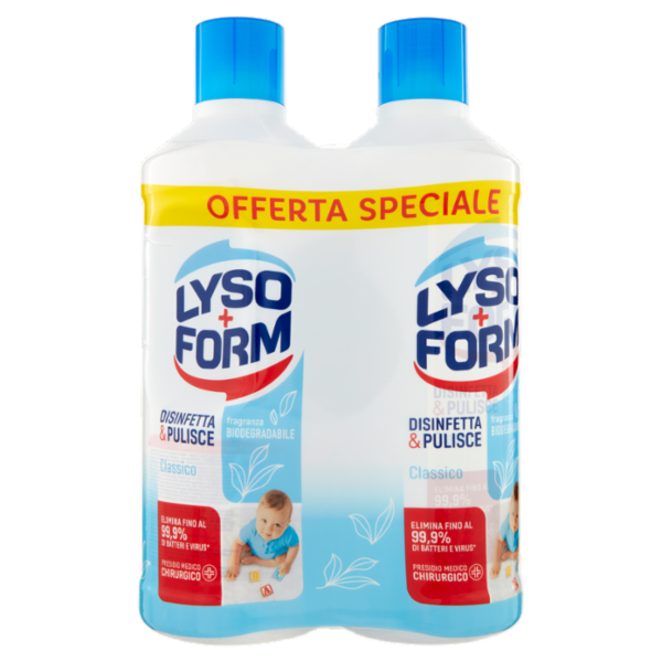 Lysoform Disinfetta & Pulisce Classico 2 x 1100 ml