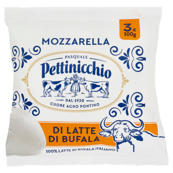 Pettinicchio Mozzarella di Latte di Bufala 3 x 100 g