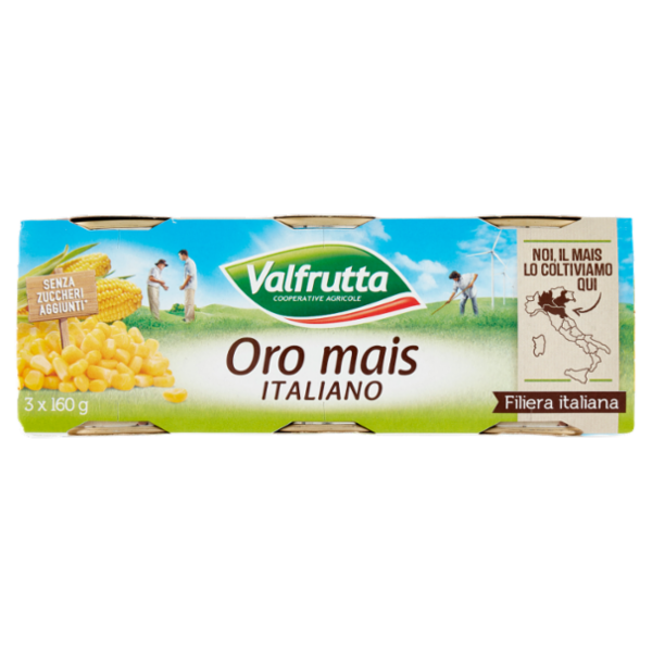 Valfrutta Oro mais Italiano 3 x 160 g