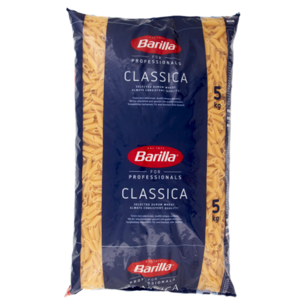 Barilla for Professionals Mezze penne rigate n°70 Pasta classica corta Catering Food Service 5 kg