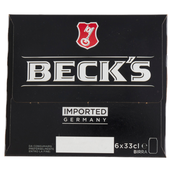 BECK'S Birra pilsner tedesca lattina 6x33cl