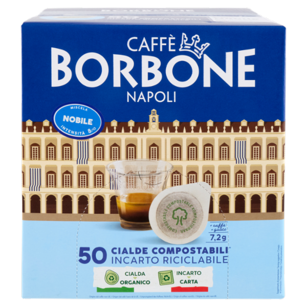 Caffè Borbone Miscela Nobile Cialde Compostabili* 50 x 7,2 g