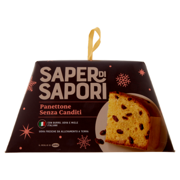 Selex Saper di Sapori Panettone Senza Canditi 1 kg