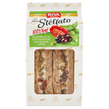 Riva Stellato Tramezzino Pomodori Secchi, Olive Taggiasche, Soia Edamame, Capperi 160 g