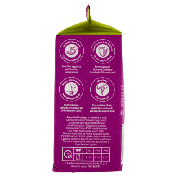 Whiskas Pranzetti Cibo Umido Gatto con Pollo e Tonno in Salsa 6x50g