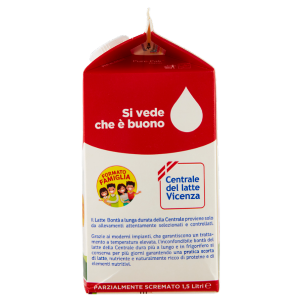 Centrale del latte Vicenza Parzialmente Scremato 1,5 Litri