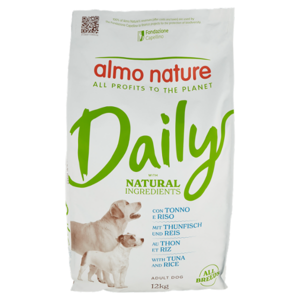 almo nature Daily Adult Dog con Tonno e Riso 12 kg
