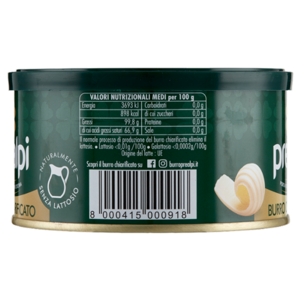 prealpi Burro Chiarificato 250 g